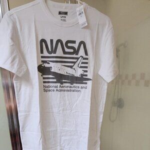 American Eagle NASA White Cotton t Shirt Size S NWT